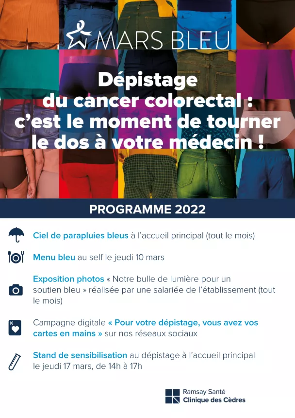programme mars bleu clinique des cèdres