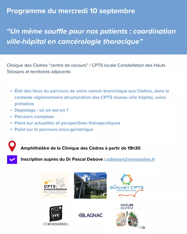 soirée médicale cancer bronchique