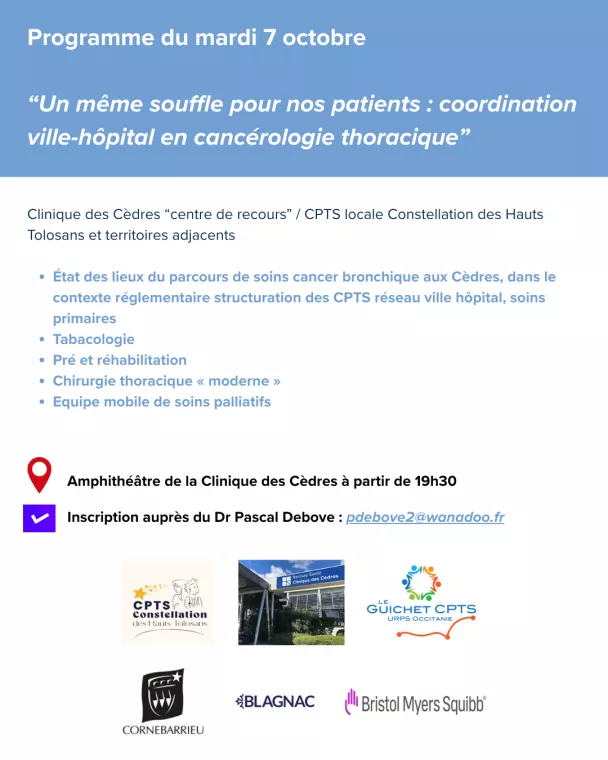 soirée médicale cancer bronchique