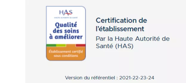 certification HAS 2025